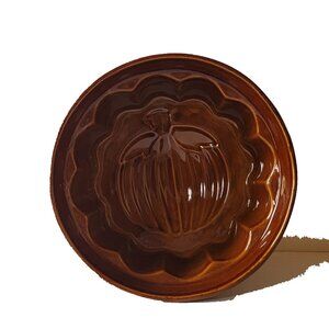 Pumpkin Ceramic Stoneware, Cake, Bread, Jello Mold, Fall Bakeware